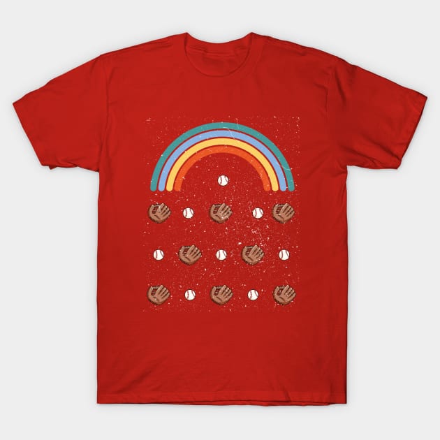 Baseball Rainbow T-Shirt by The Celestial River